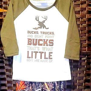 Boys Camo Pants Set